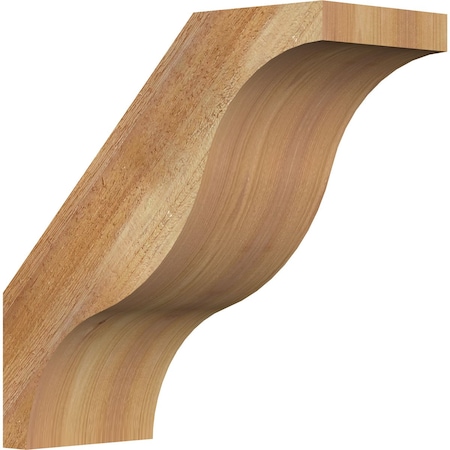 6"W x 14"D x 14"H Funston Rough Sawn Knee Brace, Western Red Cedar